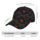 thumbnail image 2 of Fotbe Red Poker Gorro Clásico de Béisbol, Gorra Ajustable con Broche Snapback, Gorro de Exterior de Algodón Suave, 2 of 6