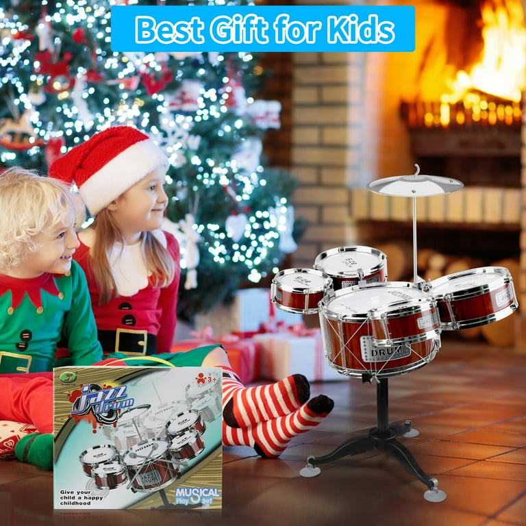 LAYADO Jazz Drum Set for Kids, Musical Instrument Kit with Drums - Main Image