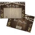 thumbnail image 1 of Paper Frenzy Rustic Well Wishes Cards - pack of 25, white, 1 of 3