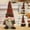 B.red, variant on Christmas Ornament with Knit Hat Embracing Branches - 10 Inch Red Cloth Doll Decoration for Home, Tree, Office & Gifts red