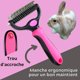 thumbnail image 5 of Cepillo de pelo largo Provence para perros o gatos. Cepillo para pelo de mascotas con doble hoja desenredante para eliminar los nudos del subpelo y cepillar a tu mascota de forma segura., 5 of 5