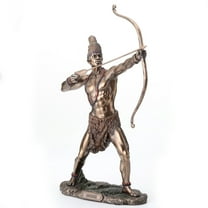 Resin Statues Bronzed Finish Ochosi Divine Hunter Orisha Statue 7.5 X 11.5 X 3 Inches Bronze