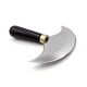 thumbnail image 2 of Cuchillo de cabeza redonda de cuero Plantional con mango de madera, cuchillo de trabajo de cuero para cortar cuero (1 pieza 90 mm), 2 of 5