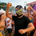 thumbnail image 4 of BotaniNest Hat Style Sunscreen Breathable Full Face Motorcycle Cycling Full Head Suitable For Holidays Such As Carnival, 4 of 5