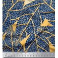 thumbnail image 3 of oneOone Cotton Silk Pale Orange Fabric Leaves Panel Fabric For Sewing Printed Craft Fabric By The Yard 42 Inch Wide, 3 of 3