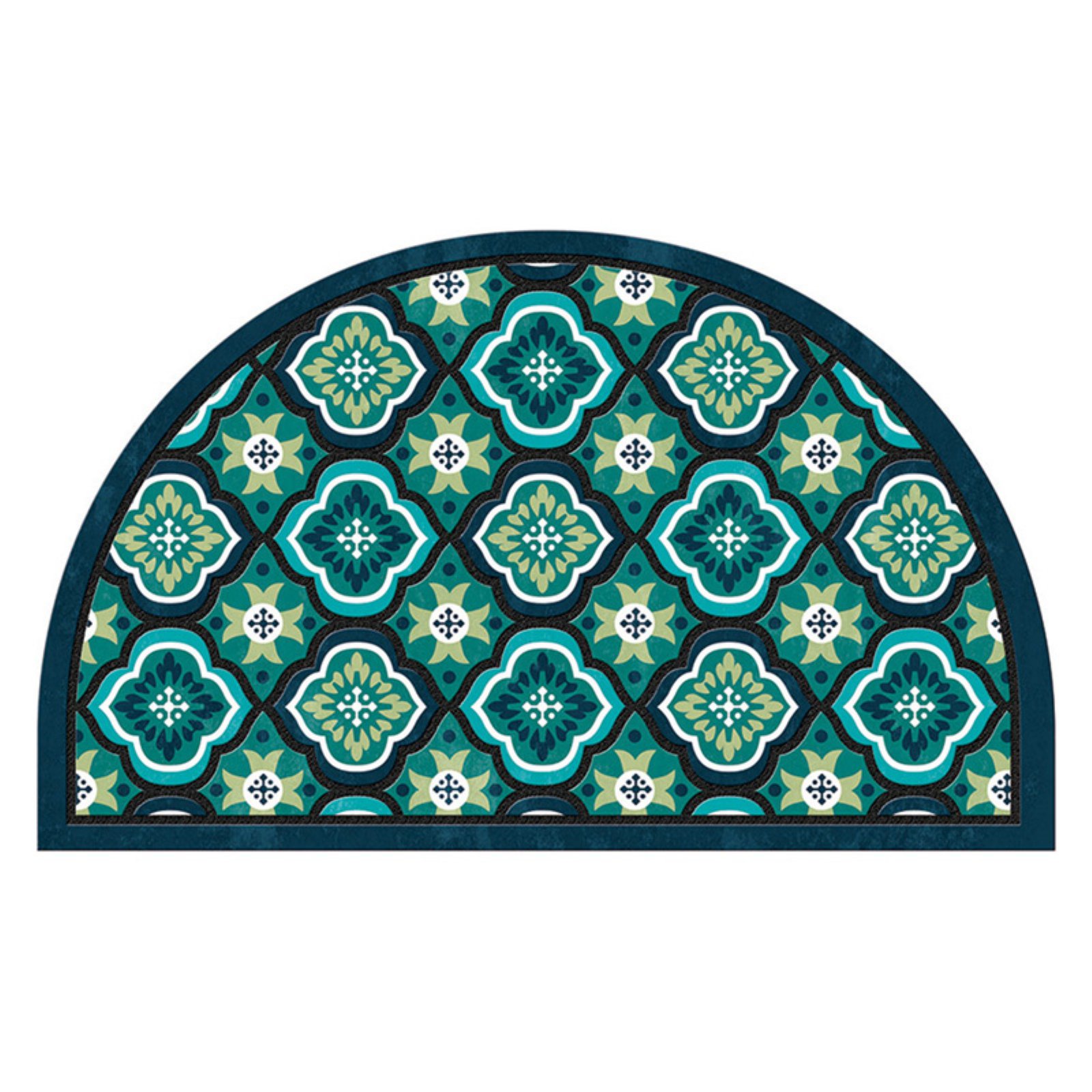buyMATS Masterpiece Medallion Tiles SemiCircle Doormat