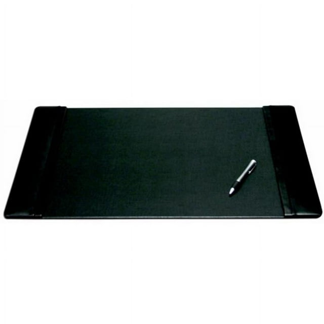 Dacasso P1002 Tapis de Bureau en Cuir 25x17 avec Rails Latéraux