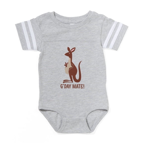 CafePress - Gday Mate Kangaroo - Cute Infant Baby Football Bodysuit