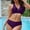 Purple, variant on UTSJKR Cute Bikinis Sets for Women V Neck Triangle Top Wide Straps Swimsuit Two Piece Full Coverage Bathing Suits 2025 Blue XL