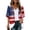Red, variant on JULMCOMO American Flag Lightweight Cardigans for Women Red White Blue Half Sleeve Independence Day Kimono Cover Ups Summer Tops Wine S