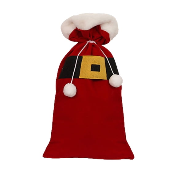 Large Christmas Santa Sack Durable Fabric Wrapping Bag Reusable Personalized Present Storage Container For Holiday Gift Giving