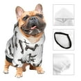 thumbnail image 3 of Goofa Dachshund Dog Puppy Pattern Small Dog Sweater Hoodies Pet Grey Hooded Soft Fleece Sweatshirts with Pocket Fall Winter Puppy Cat Sweaters Warm Clothes-Small, 3 of 8