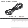 thumbnail image 2 of Unique Bargains Chaîne Perlée de 2,62 Verges pour Stores à Rouleau, Cordon pour Pièces de Réparation de Fenêtre, Noir, 2 of 5