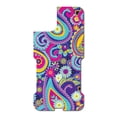 thumbnail image 3 of DistinctInk Custom SKIN / DECAL compatible with OtterBox Commuter for iPhone 11 Pro (5.8" Screen) - Hot Blue Yellow Pink Paisley, 3 of 5