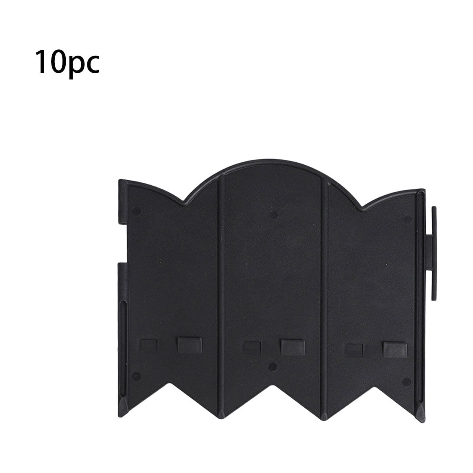10PCS Plastic Garden Fence Edging - Landscape Edging, Flowerbed Garden Border Edging for Landscaping, Flower Bed Lawn Yard Edging Borders, Garden Edger Border Divider, Each 8.27"W x 6.89"H