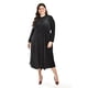 thumbnail image 5 of Vestido Midi de Terciopelo Roman Fashion Negro Talla 42, 5 of 6