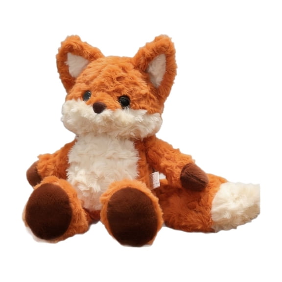 # Plush Fox Stuffed Animal, Soft Cute Cartoon Fox Plush Toys, Fluffy Cuddly Fox Plush Doll for Student and Toddlers, Cozy Bedroom Playroom Companion, Orange and White 1 Pack