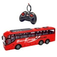 thumbnail image 1 of Autobús de control remoto, vehículos de juguete a escala 1/30 para edades de 3 4 5 6 años, con neumáticos de goma, regalos para niños, autobús urbano rojo, 1 of 10