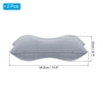 thumbnail image 2 of Almohada inflable Uxcell, almohada de viaje ultraligera para camping, paquete de 2 en gris, 2 of 6