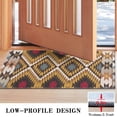 thumbnail image 3 of Brown Geometric Triangle Diamond Pattern Door Rugs,Washable Non Slip Door Mats Indoor,Decorative Door Mats,Entry Mat Indoor for Entrance,Bedroom,Kitchen,Bathroom,17"x30", 3 of 6