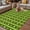 Green, variant on Saint Patrick's Day Outdoor Rug for Patio/Deck/Porch, Non-Slip Large Area Rug 3 x 5 Ft, Rainbow Clovers Green Striped Dots Indoor Outdoor Rugs Washable Area Rugs, Reversible Camping Rug Carpet Runner