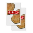 thumbnail image 4 of A-frame Sidewalk Calzone 24" x 36" Double Sided A-Frame Sidewalk Sign, Includes 2 Installed Vinyl Decals | Foldable Portable White Signicade Sandwich Board Signs, 4 of 5