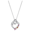 Personalized Family Jewelry Mother's Tender Heart Pendant available in Gold and Sterling Silver