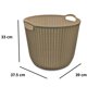 thumbnail image 4 of Cesto Para Ropa Organizador Tipo Tejido Plástico Beige, 4 of 4