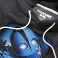 thumbnail image 2 of Iron Giant Giant And Hogarth Unisex Adult Slim Fit Pull-Over Heather Hoodie, Charcoal, Small, 2 of 5