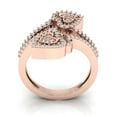 thumbnail image 3 of Genuine 1ctw Round Cut Diamond Prong Forever Us Heart Engagement Ring Bridal Solid 14K Gold GH SI2, 3 of 3