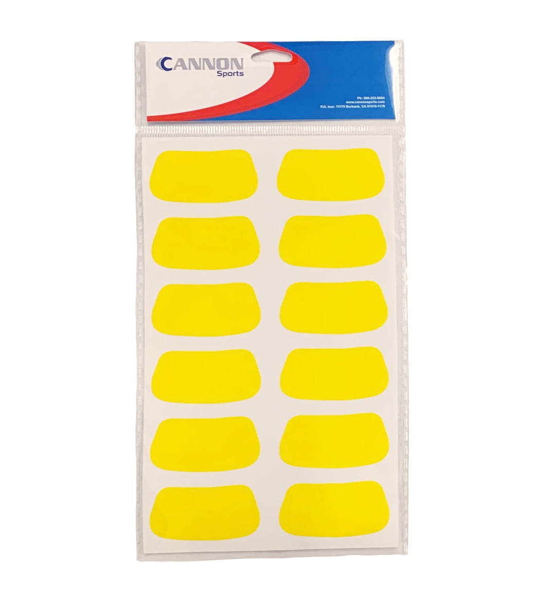 Cannon Sports Eye Black Stickers Yellow