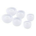 thumbnail image 2 of Pisexur Electrónica para Hombres, Almohadillas para los Oídos, Tapones de Gel para los Oídos, La Mayoría de los Auriculares Intraaurales, 3 S/M/L 10/12/14 mm Negro-Blanco Electrónica para Niños, Orga, 2 of 5