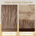 thumbnail image 3 of HOMERRY Fluffy 5' x 8' Brown Area Rugs Soft and Thick Faux Indoor Shag Rug Home Decor Tie-dyed Carpets, 3 of 7