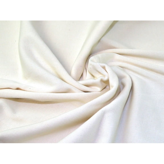 Lady McElroy Tubular Rib Stretch Knit Fabric Cream - per yard