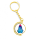 thumbnail image 1 of Universo y Alien Blue Monster Anillo de oro de metal llavero llavero, 1 of 3
