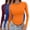 G, variant on T-Shirt3 Pack Women Slim Long Sleeve Round Neck Crop Top Casual Layering Streetwear Tees