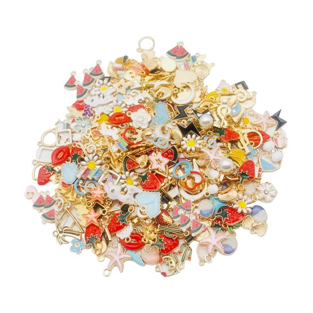 Encantos Adornos Material Ropa Accesorio Conector, Elegante artesanía Artesanía Encantos Colgantes para joyería Fabricación Llaveros Hallazgos 100