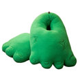 thumbnail image 1 of Funny Plush Slippers with Big Feet, Warm Winter Foot Warmer Slippers for Home Use,Green(L), 1 of 9