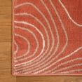 thumbnail image 4 of Superior Veer Abstract Area Rug, 4' x 6', Coral, 4 of 5