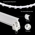 thumbnail image 3 of Riel de cortina curvo para ventana salediza, flexible y plegable para RV, soporte resistente para cortinas de literas, sistema de riel de cortina para montaje en techo o pared (5 m blanco), 3 of 5