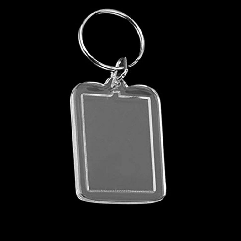 10PCS Clear Acrylic Photo Keychains Blank Square Picture Frame Keyring  Insert Personalized Keychain Custom Insert Photo Keyring - AliExpress