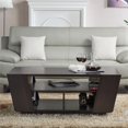 thumbnail image 4 of Furniture of America Table Basse Moderne de Stockage du Bois Dev en Espresso, 4 of 6