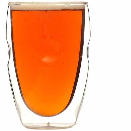 Moderna Artisan Series Double Wall 12 Oz Beverage Glasses - Set Of 8 Drinking Glasses