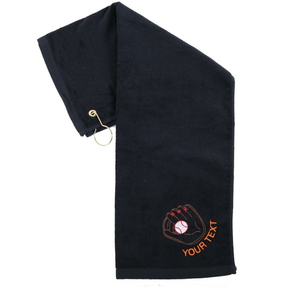 Custom Baseball Towels, Sports Towels, Personalized Baseball Towels for Teams - Glove