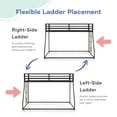 thumbnail image 6 of Furniture of America Veric Kids Twin Over Full Low Profile Bunk Bed, Black, 6 of 15