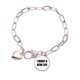 thumbnail image 1 of Pulsera de cadena de corazón Unbranded Quiero una vida nueva, 1 of 3
