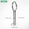 thumbnail image 3 of Uxcell 2-Pack Quick Release Pins, 316 Stainless Steel 8mm Dia., 41mm Usage Length Bimini Top Pin with Drop Cam & Spring for Deck Boat/Canopy, Marine Hardware, 3 of 7
