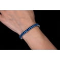 thumbnail image 5 of Women Emerald cut topaz,Sapphire,CZ Tennis Bracelet,silver bracelet for mom wife Gift, 5 of 5