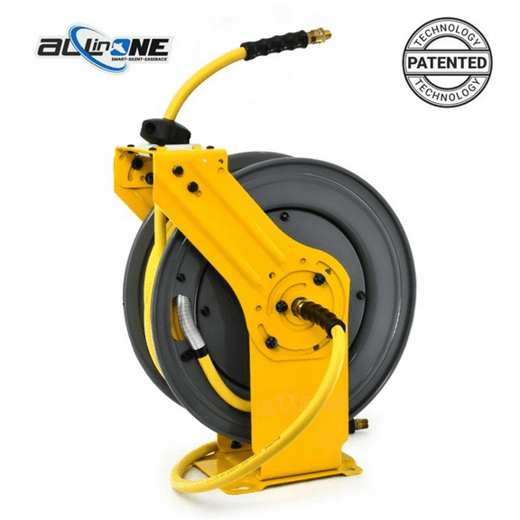 BluBird OilShield Dual - Arm Air Hose Reel All - In - One 1/2" x 50'