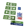 thumbnail image 4 of 7 pegatinas para señales de salida de incendios, accesorios adhesivos para señales de instrucciones contra incendios, etiquetas de seguridad de, 4 of 7